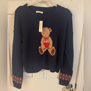 Aeropostale Small Teddy Bear Pullover Sweater- NWT Size Small